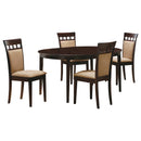 Gabriel 5 Pc Dining Sets Cappuccino