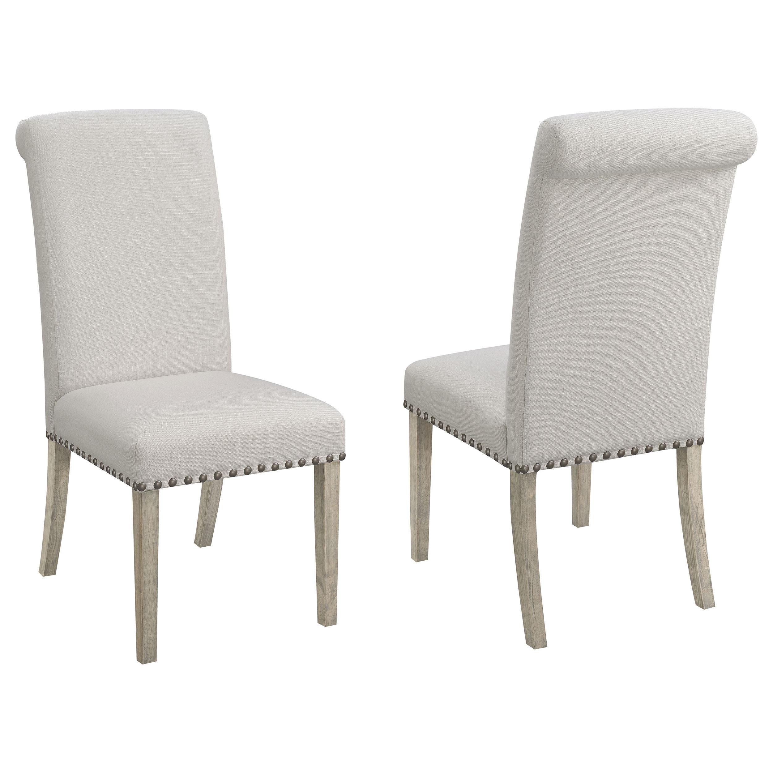 Salem Upholstered Side Chairs Rustic Smoke and Grey (Set of 2) by