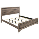 Kauffman Eastern King Panel Bed Washed Taupe