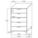 Kendall 5 Pc Bedroom Sets