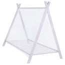 Fultonville Twin Metal Tent Bed Pink