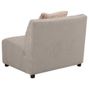 Fayette Upholstered Armless Chair Greige