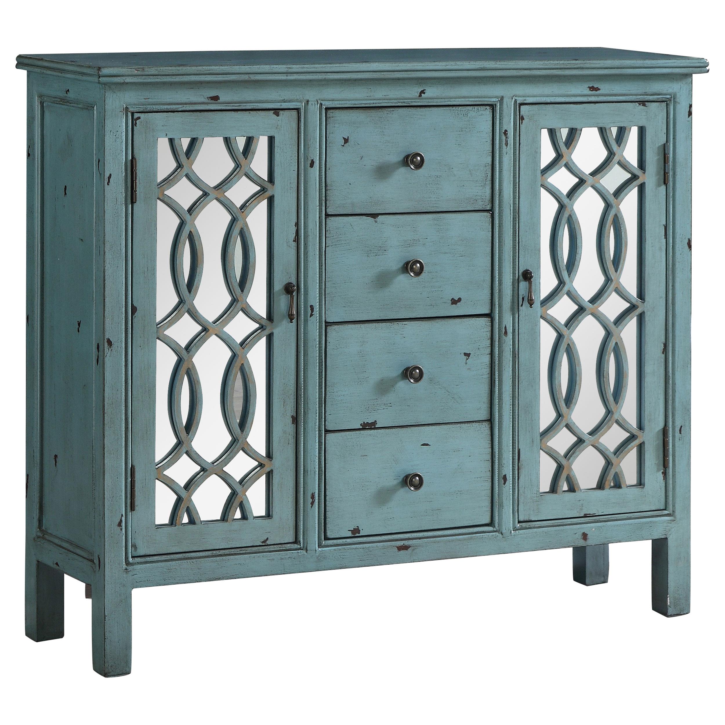 Rue 4drawer Accent Antique Blue by Coaster Z2 Premium