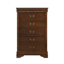 Mayville 5 Drawer Chest in Brown Cherry 2147-9