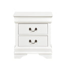 Mayville 2 Drawer Nightstand in White 2147W-4
