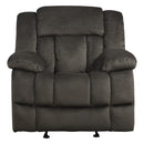 Laurelton Glider Reclining Chair in Chocolate 9636-1