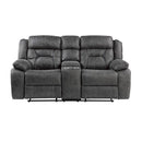 Madrona Hill Double Reclining Loveseat in Gray 9989GY-2