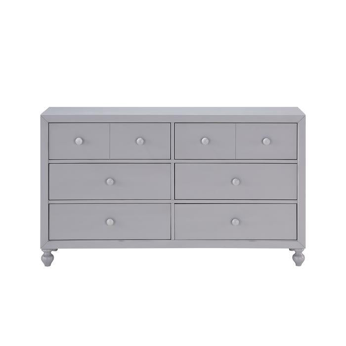 Wellsummer 6 Drawer Dresser in Gray 1803GY-5 by Homelegance (Homerica East)  – Fayetteville, NC