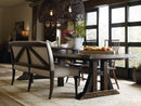 Roslyn County Trestle Dining Table w/2 21in leaves