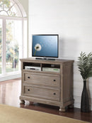 New Classic Furniture Allegra Media Console in Pewter
