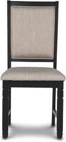 New Classic Furniture Prairie Point Side Chair in Black (Set of 2)