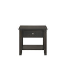 EVANDER END TABLE WITH DRAWER-ESPRESSO