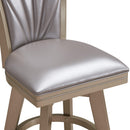 JAZZ 30" SWIVEL BAR STOOL-PEARL/GOLD