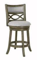 MANCHESTER 24" COUNTER STOOL-ANT GRAY W/FABRIC SEAT