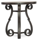Hill Country - Luckenbach Metal And Stone End Table