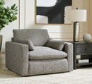 Dramatic Oversized Chair and Ottoman