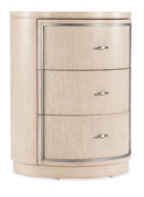 Nouveau Chic - Round Nightstand - Light Brown