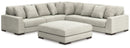 Regent Park 5-Piece Sectional with Ottoman