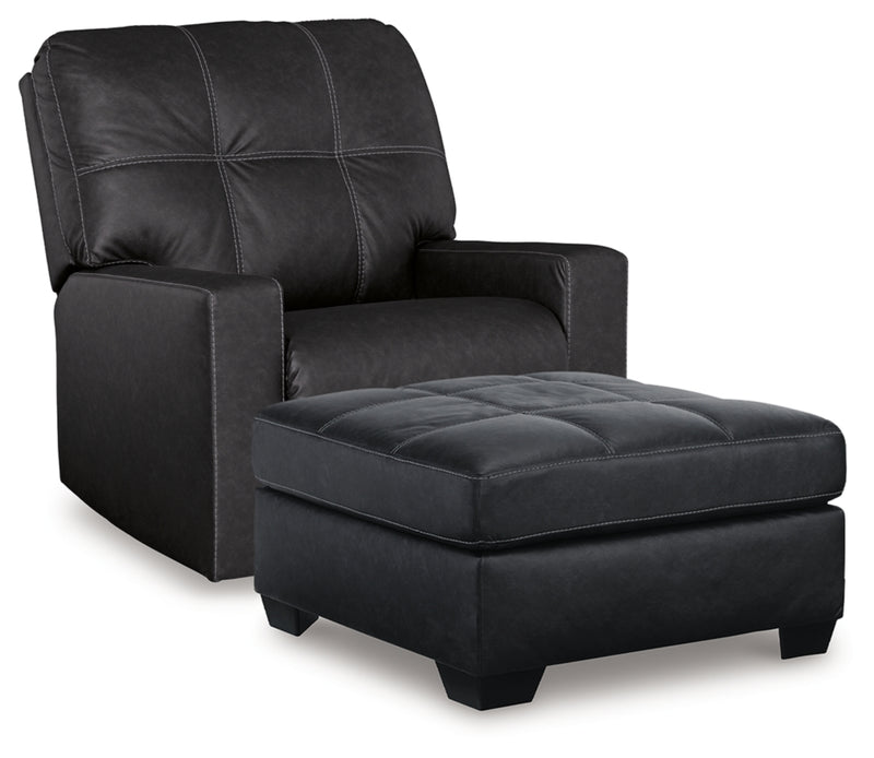 Barlin Mills Recliner and Oversized Accent Ottoman