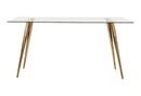 Gilman Rectangle Glass Top Dining Table image