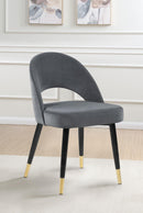 Lindsey Arched Back Upholstered Side Chairs Grey (Set of 2)
