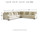 Rawcliffe 3-Piece Sectional (Color: Parchment)