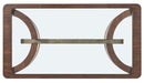Melange - Contours Cocktail Table - Dark Brown