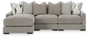 Aslan Court 3-Piece Sofa Sectional with Chaise (Sectional Orientation: )