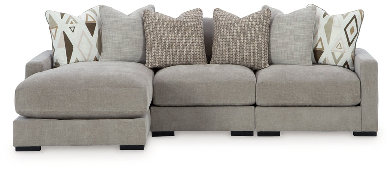 Aslan Court 3-Piece Sofa Sectional with Chaise (Sectional Orientation: )