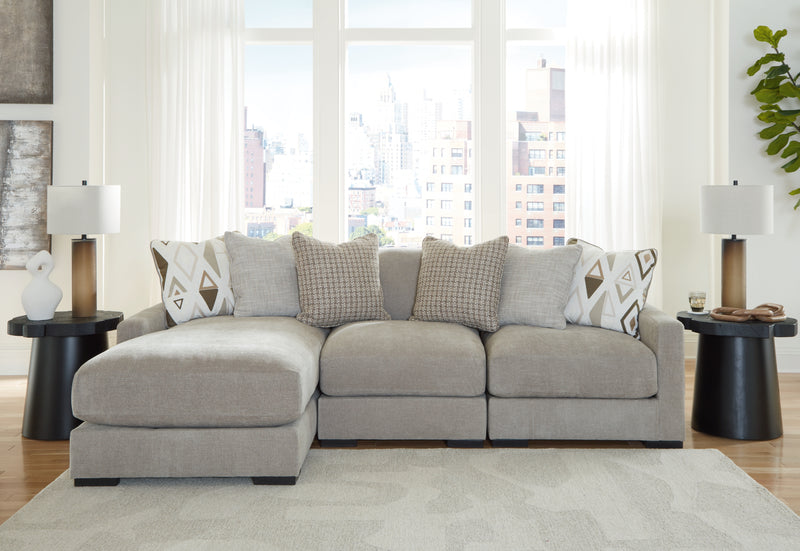 Aslan Court 3-Piece Sofa Sectional with Chaise (Sectional Orientation: )