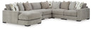 Aslan Court 6-Piece Sectional with Chaise (Sectional Orientation: )