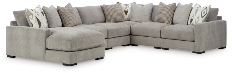 Aslan Court 6-Piece Sectional with Chaise (Sectional Orientation: )