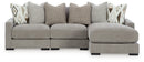 Aslan Court 3-Piece Sofa Sectional with Chaise (Sectional Orientation: )