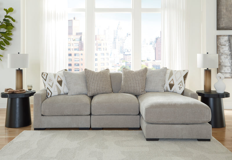 Aslan Court 3-Piece Sofa Sectional with Chaise (Sectional Orientation: )