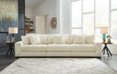 Lindyn 3-Piece Sectional Sofa (Color: Ivory)