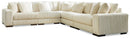 Lindyn 5-Piece Sectional (Color: Ivory)