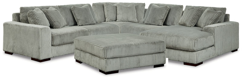 Lindyn 5-Piece Sectional and Ottoman