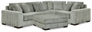 Lindyn 4-Piece Sectional and Ottoman