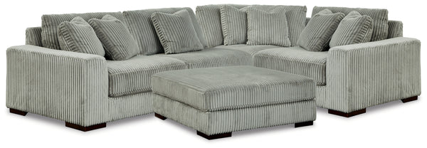 Lindyn 4-Piece Sectional and Ottoman