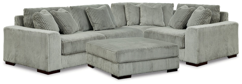Lindyn 4-Piece Sectional and Ottoman