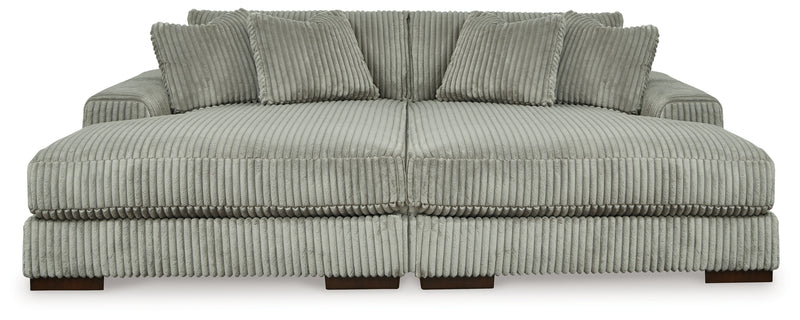 Lindyn Super Chaise with Oversized Swivel Chair