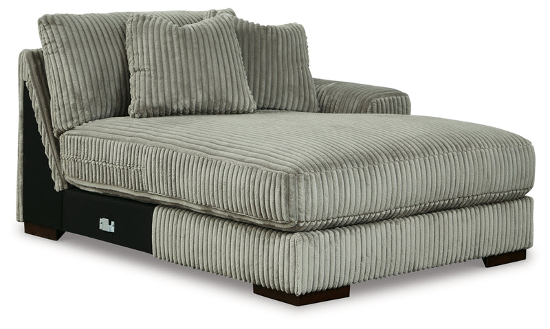 Lindyn 3-Piece Sectional with Double Chaise (Color: Fog)