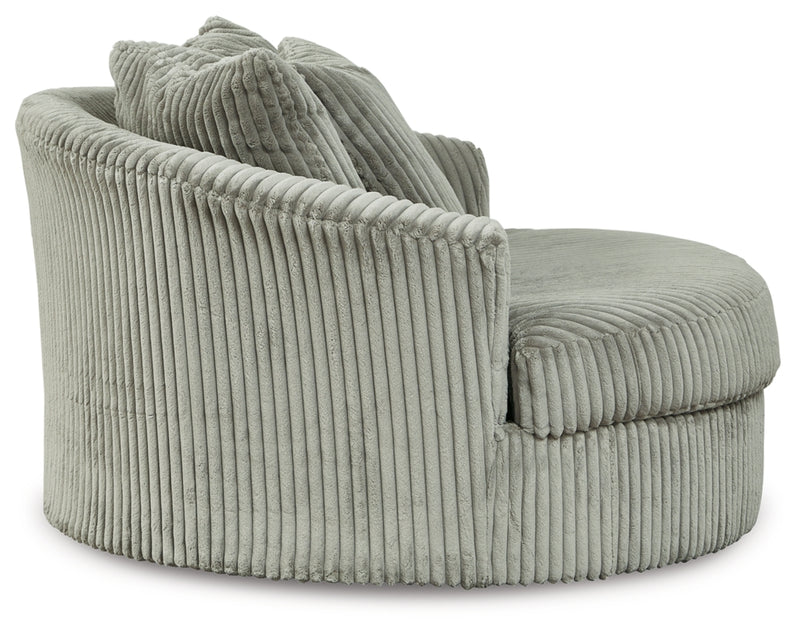 Lindyn Super Chaise with Oversized Swivel Chair