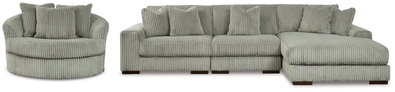 Lindyn 3-Piece Sectional and Chair