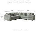 Lindyn 5-Piece Sectional and Ottoman