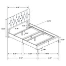 Kendall Panel Bed Black