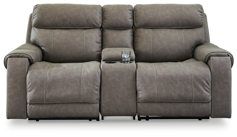Starbot 3-Piece Power Reclining Sectional Loveseat with Console