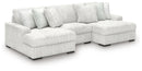 Stupendous 3-Piece Sectional with Double Chaise