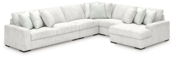 Stupendous 5-Piece Sectional with Chaise