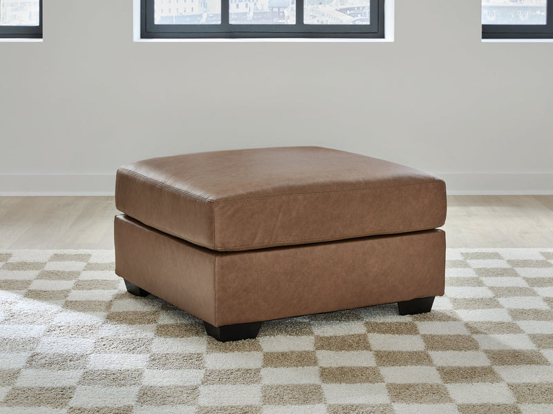 WillowBend Oversized Accent Ottoman (Color: Caramel)